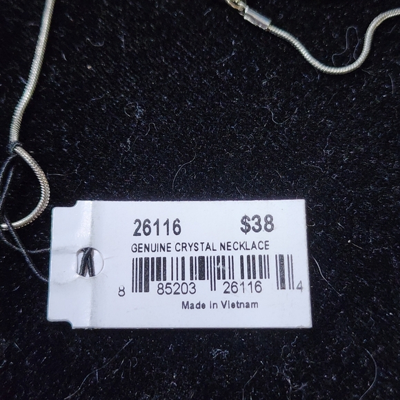 Elegant Cookie Lee Silver Necklace with Crystal Disco Ball Pendant #26116 NWT - Picture 5 of 7